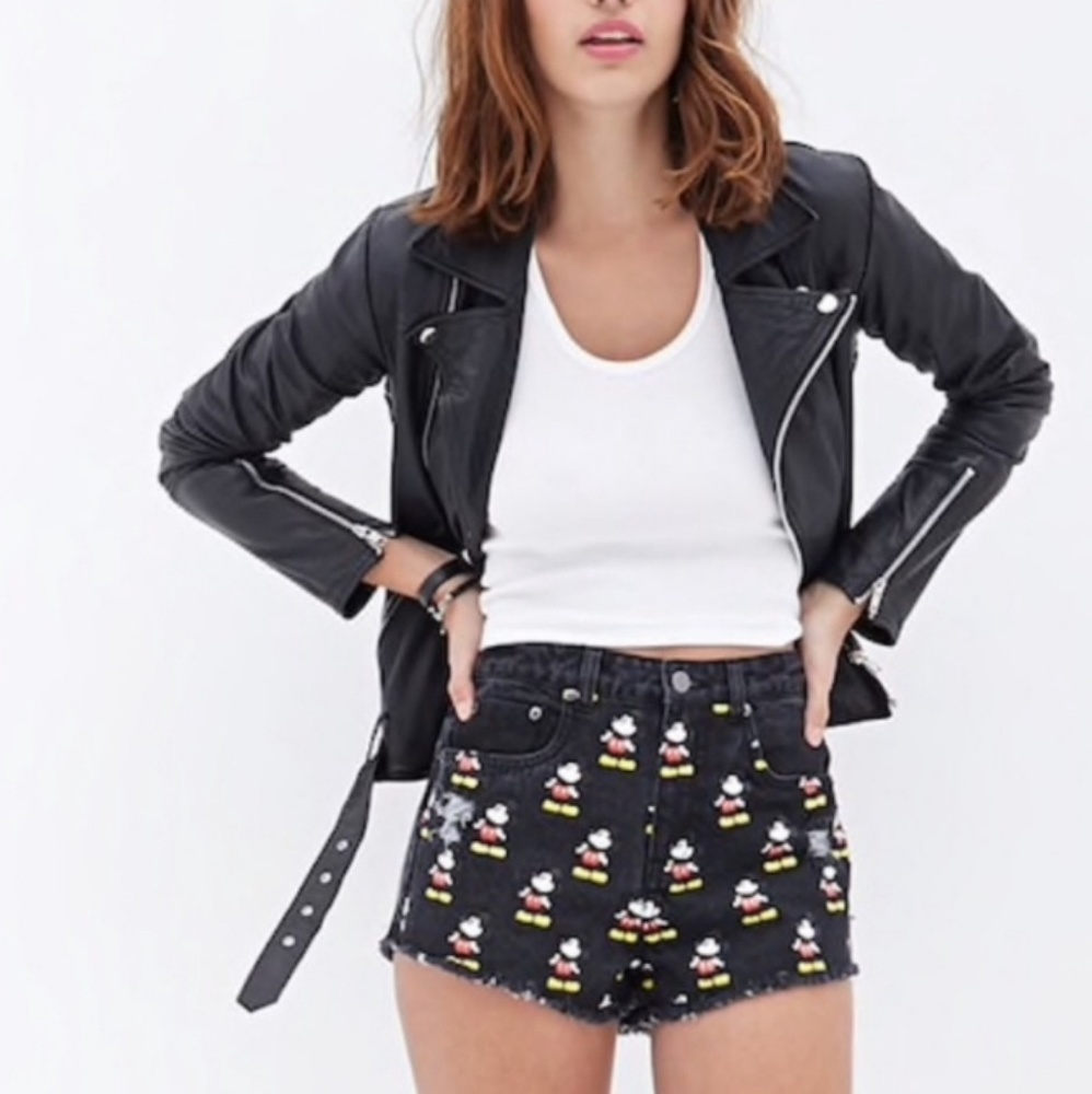 Disney Mickey mouse denim shorts